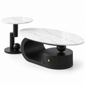 Aurora Oval Nesting Coffee Table Set