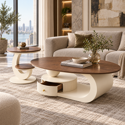 Eclipse Sculptural Coffee Table Set